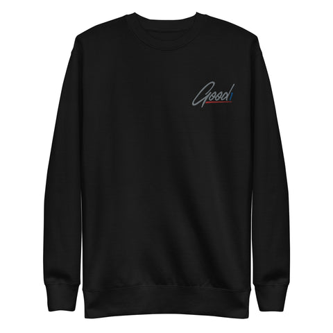 SCRIPT Crew Neck Sweatshirt | Black